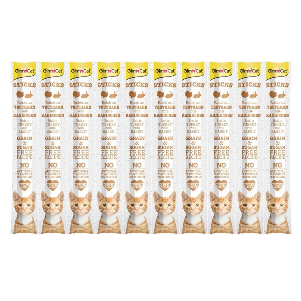 GimCat Sticks Hindi Etli Tavşan etli Ödül Çubukları 50 gr - 10'lu