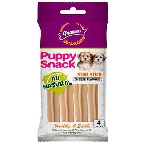 Gnawlers Köpek Ödülü Star Stick Peynir Aromalı 4'lü Paket
