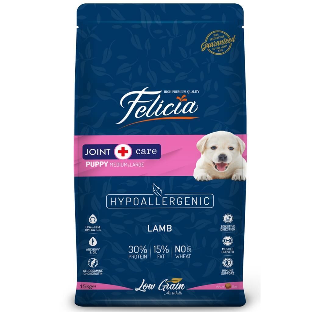 Felicia Kuzulu Orta ve Büyük Irk Yavru Köpek Maması 15 kg