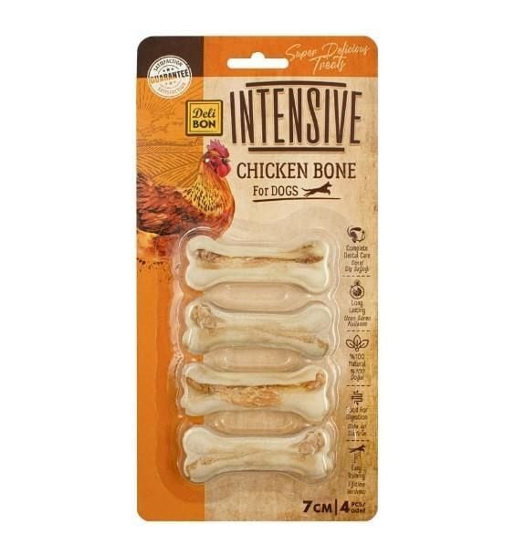 Delibon Intensive Köpekler için Tavuklu Kemik Ödülü 7cm 4 Adet