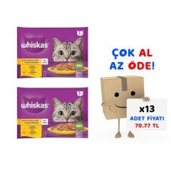 Whiskas Pouch Kümes Seçenekler 4x85 Gr 13'lü Paket