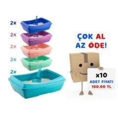 Şenyayla Açık Kedi Tuvaleti 37*50*15 cm 10'lu Paket