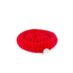 Petpretty Simit Yatak Peluş Kırmızı Yatak 55x55cm