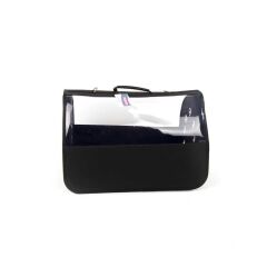 Flybag Şeffaf Çanta Büyük Boy Siyah 30x30x49 Cm