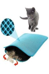 Pet Style Elekli Kedi Tuvaleti Paspası - Turkuaz