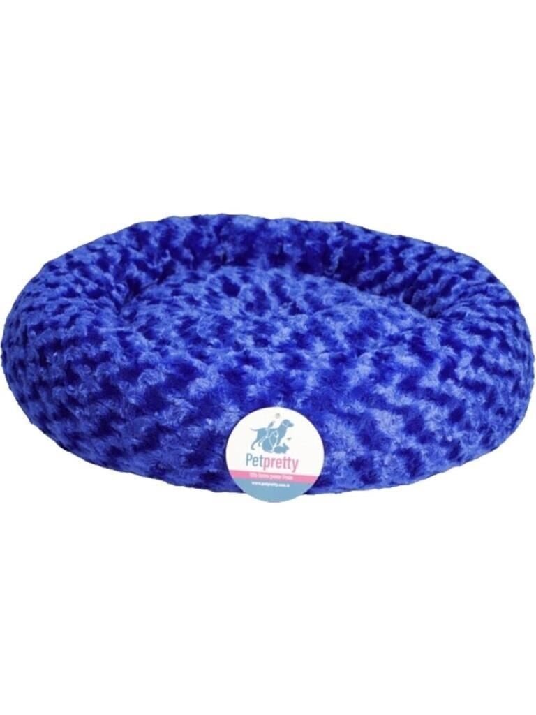 Pet Pretty Simit Yatak Peluş Mavi 55x55 cm