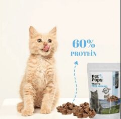 Pet Pops Freeze-Dried Kuzu Ciğeri Kedi Ödülü 40 Gr