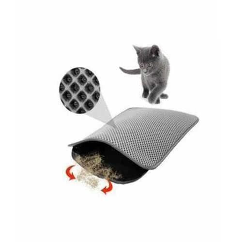 Petpretty Elekli Kedi Tuvaleti Paspas Gri 50x60 cm