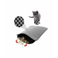 Petpretty Elekli Kedi Tuvaleti Paspas Gri 50x60 cm