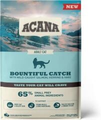 Acana Bountiful Catch Güçlü ve Sağlıklı Kemikler için Balıklı Tahılsız Yetişkin Kedi Maması 4,5kg