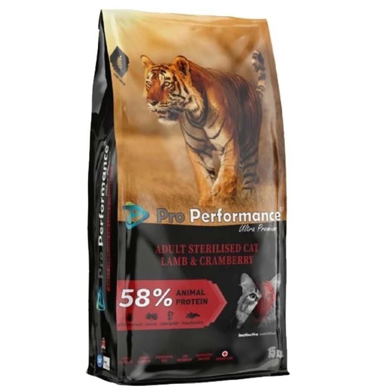 Pro Performance Kısırlaştırılmış Kuzulu Kedi Maması 15 Kg