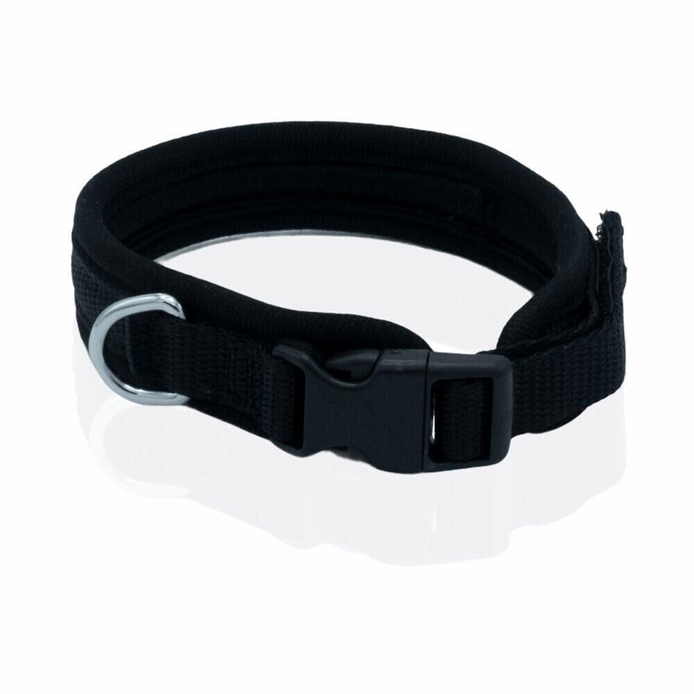 Doggie Havalı Dokumadan El Yapımı Köpek Boyun Tasması 1,5x30-40cm - Siyah