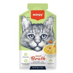 Wanpy Kediler İçin Balkabağı & Havuçlu Tavuk Eti Çorbası 50 gr