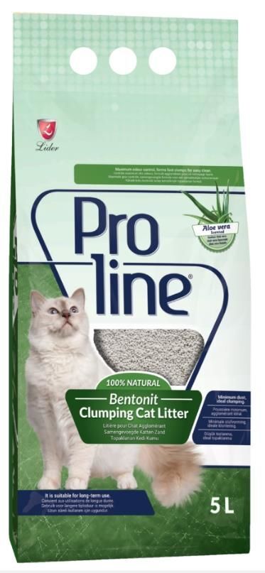 Proline Aloe Vera Kokulu Bentonit Kedi Kumu 5 Lt