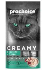 Prochoice Creamy Tavuklu Ton Balıklı Likit Ödül 4x15 Gr