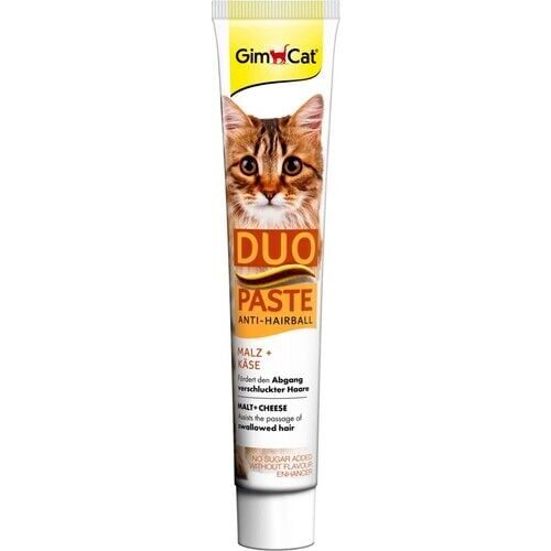 GimCat Duo Anti-Hairball Tüy Sağlığı için Peynirli Kedi Macunu 50gr