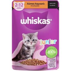 Whiskas Junior Kümes Hayvanlı Yavru Kedi Konserve Maması 85 gr