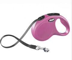 Flexi New Classic 5M Şerit S Pembe
