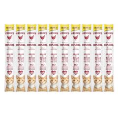 GimCat Sticks Kümes Hayvanı etli Ödül Çubukları 50 gr - 10'lu
