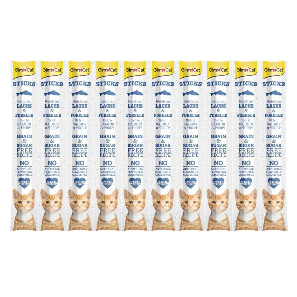 GimCat Sticks Somon & Alabalıklı Ödül Çubukları 50 gr - 10'lu