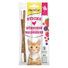 Gimcat Sticks Tavuklu & Yaban Meyveli Kedi Ödül Çubuğu 15 gr