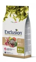 Exclusion Monoprotein Kuzu Etli ve Narlı Düşük Tahıllı Büyük Irk Yetişkin Köpek Maması 12 Kg