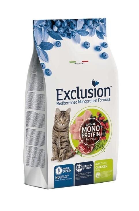 Exclusion Monoprotein Tavuklu ve Narlı Düşük Tahıllı Yetişkin Kedi Maması 12 Kg