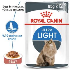 Royal Canin Ultra Light Gravy Yaş Kedi Maması 85 gr