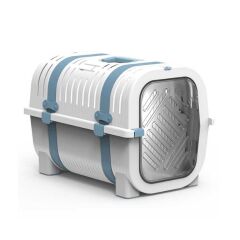 Innocozy Beyaz Turkuaz Kedidi Köpek Taşıma Çantası 33x51x36cm