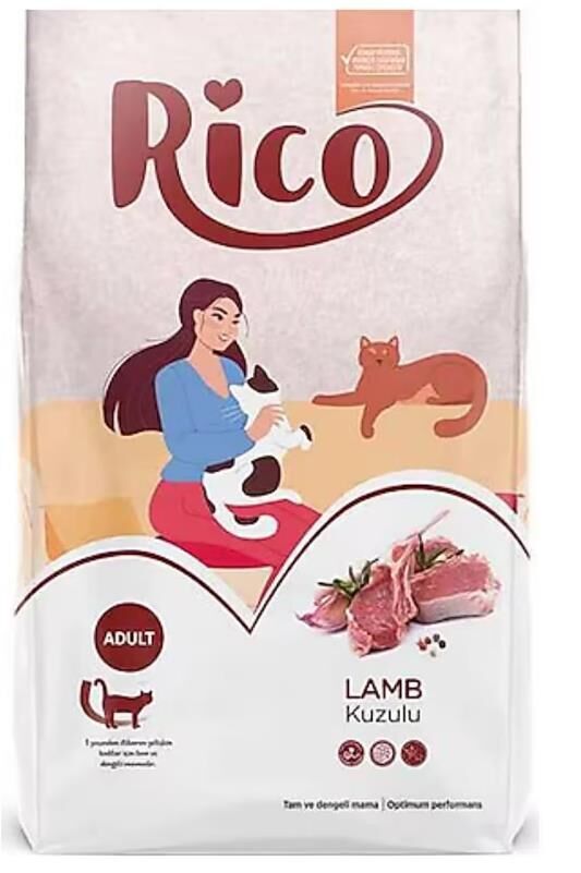 Rico Kuzu Etli Yetişkin Kedi Maması 15 KG