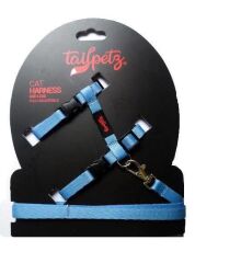 Tailpetz Cat Harness Kedi Göğüs Tasması MAVİ