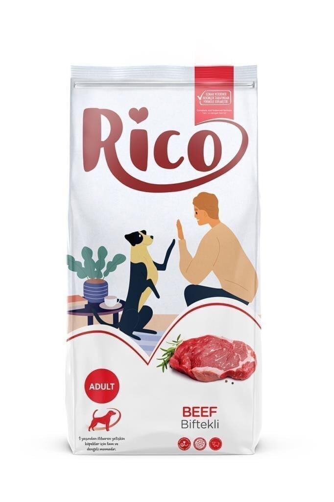 Rico Biftekli Yetişkin Köpek Maması 15 KG