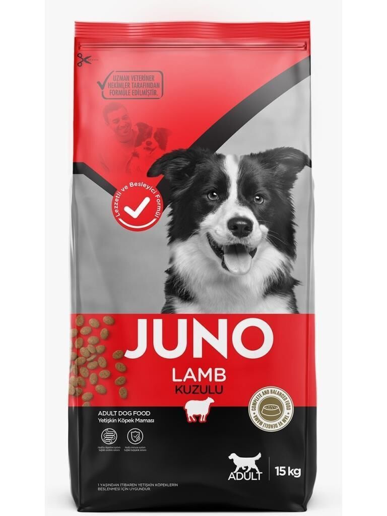 Juno Kuzu Etli Yetişkin Köpek Maması 15 KG