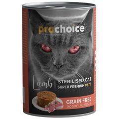 ProChoice Sterilised Lamb Kuzu Etli Tahılsız Kısırlaştırılmış Kedi Konservesi 400 Gr