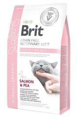 Brit Veterinary Diets Hypoallergenic Tahılsız Somonlu Kedi Maması 2kg
