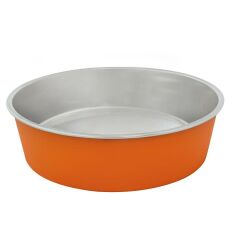 Duvo Kedi Köpek Kaymaz 1500 Ml Mat Turuncu Mama ve Su Kabı