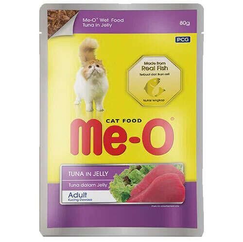 Meo Pouch Adult Ton Balıklı Jöleli Yetişkin Kedi Konservesi 80 Gr