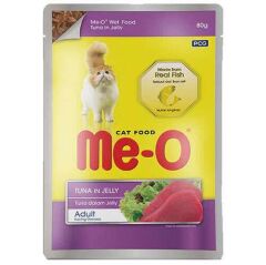 Meo Pouch Adult Ton Balıklı Jöleli Yetişkin Kedi Konservesi 80 Gr