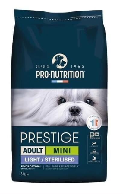 Pro Nutrition Prestige Adult Mini Light Kısırlaştırılmış Yetişkin Köpek Maması 3 Kg