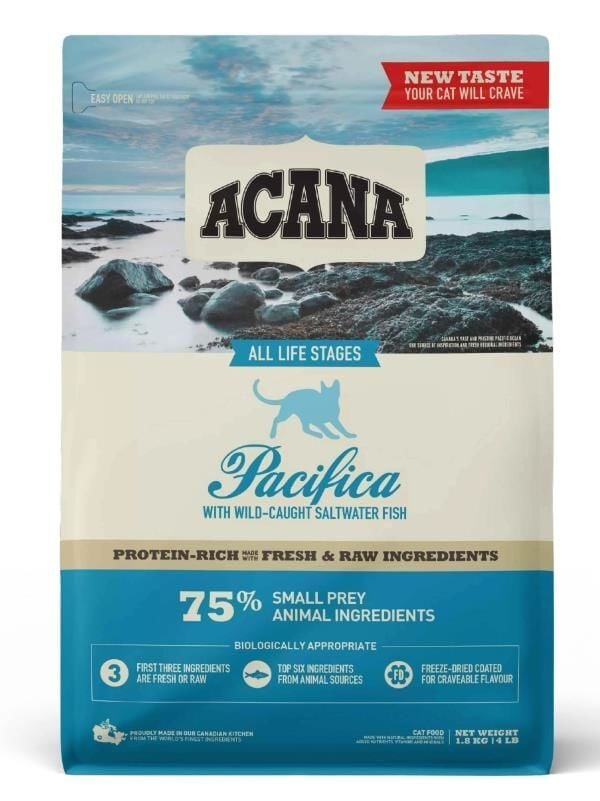 Acana Pacifica Balıklı Tahılsız Kedi Maması 1,8kg