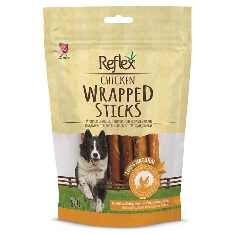 Reflex Chicken Wrapped Sticks Tavuk Çubukları Köpek Ödülü 80 Gr