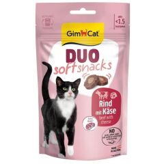 GimCat Duo Soft Snacks Beef with Cheese Kedi Ödülü 50 G