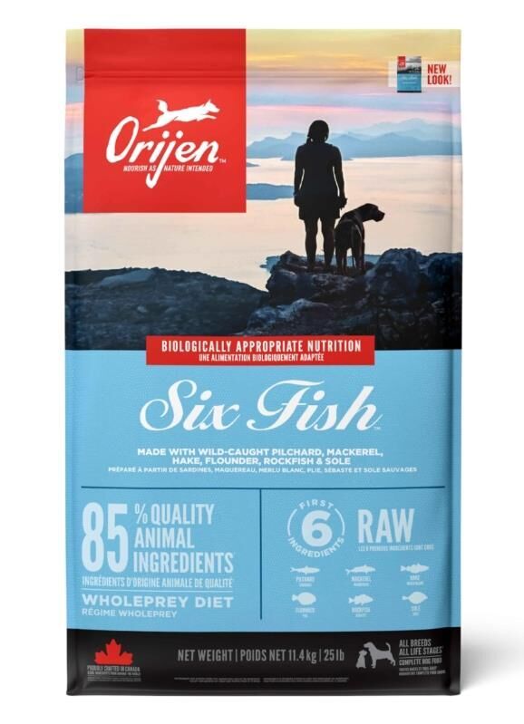 Orijen 6 Fish 6 Balıklı Tahılsız Yetişkin Köpek Maması 11,4kg