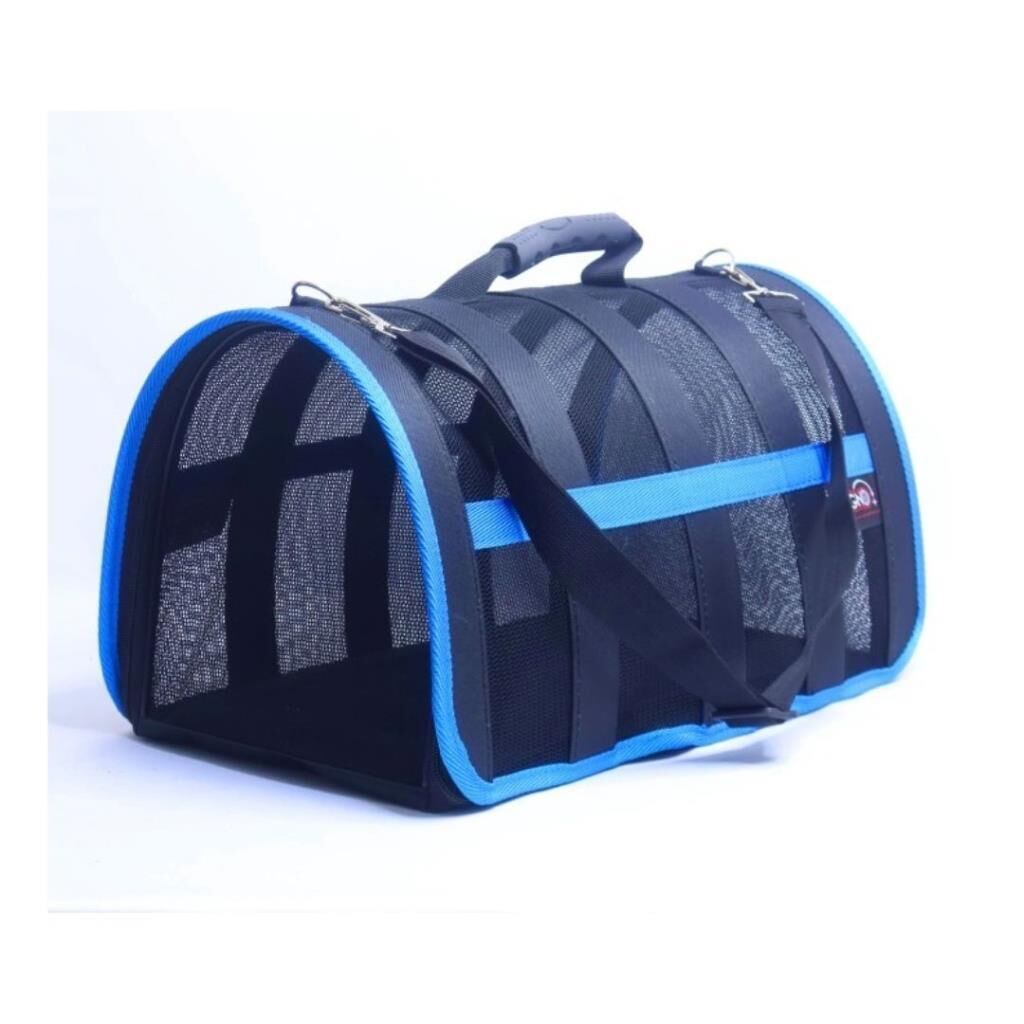 MİGNO FLYBAG Astra Fileli Kedi Köpek Taşıma Çantası - Mavi