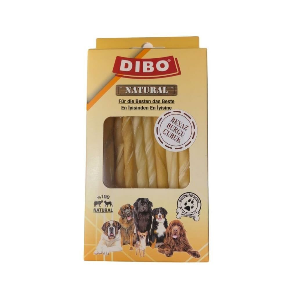 Dibo Beyaz Burgu Çubuk 12 Cm 10'lu