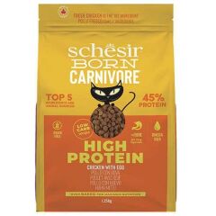 Schesir Born Carnivore Tavuklu ve Yumurtalı Tahılsız Kedi Maması 1,25 Kg