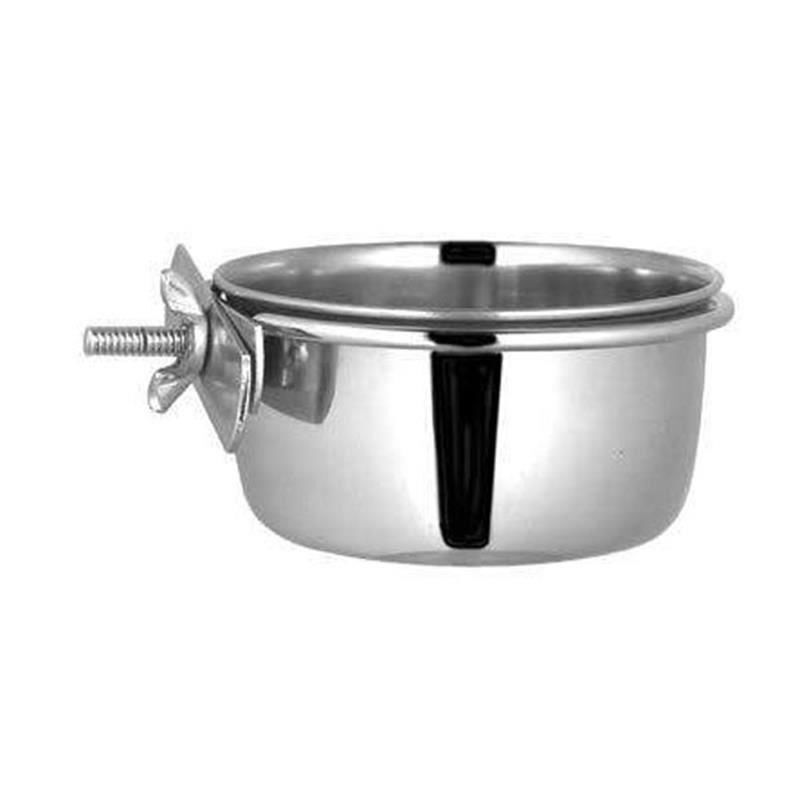 Vidalı Askılı 20 Oz Metal Yem Kabı  12.5