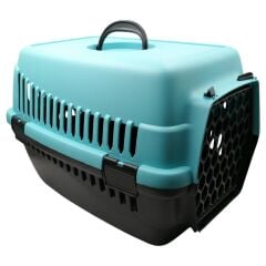 Şenyayla Kedi Köpek Plastik Taşıma Büyük Açık Turkuaz