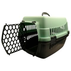 Şenyayla Kedi Köpek Plastik Taşıma Büyük Açık Yeşil