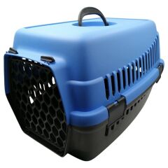 Şenyayla Kedi Köpek Plastik Taşıma Büyük Açık Mavi